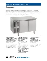 Electrolux Concept Counters 728304 Brochure & Specs preview