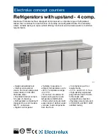 Preview for 1 page of Electrolux Concept Counters 728511 Specifications