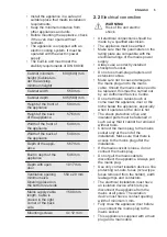 Preview for 5 page of Electrolux COP720X User Manual