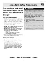 Preview for 5 page of Electrolux Counter-Top Microwave Oven Use & Care Manual