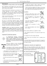 Предварительный просмотр 3 страницы Electrolux CS370 Use & Care Manual