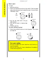 Предварительный просмотр 6 страницы Electrolux CSIG 417 Operating And Installation Instructions