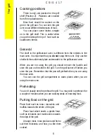 Предварительный просмотр 8 страницы Electrolux CSIG 417 Operating And Installation Instructions