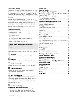 Preview for 2 page of Electrolux CVE612 User Manual