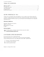 Preview for 2 page of Electrolux CXD15DN3W User Manual