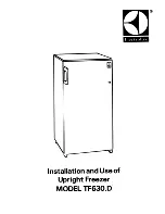 Electrolux D) Installation And Use Manual preview