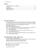 Предварительный просмотр 8 страницы Electrolux DAK5535SW User Manual