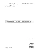 Preview for 1 page of Electrolux DASL55 Operating Instructions Manual