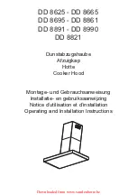 Electrolux DD 8625 Operating And Installation Instructions preview