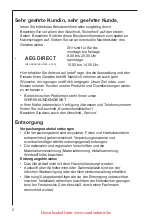 Preview for 2 page of Electrolux DD 8625 Operating And Installation Instructions