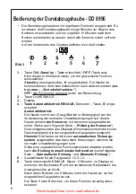 Preview for 8 page of Electrolux DD 8625 Operating And Installation Instructions