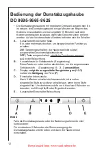 Preview for 12 page of Electrolux DD 8625 Operating And Installation Instructions