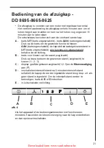 Предварительный просмотр 31 страницы Electrolux DD 8625 Operating And Installation Instructions