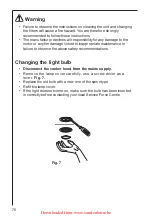 Предварительный просмотр 76 страницы Electrolux DD 8625 Operating And Installation Instructions