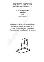Electrolux DD 8890 Operating And Installation Instructions preview
