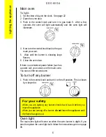 Preview for 6 page of Electrolux DDO60GA Owner'S Manual