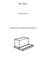 Preview for 1 page of Electrolux DF 6160 Operating And Installation Manual