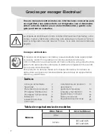 Preview for 2 page of Electrolux DF42 Instruction Manual