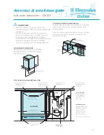 Preview for 1 page of Electrolux dishlex DX303 Dimension & Installation Manual