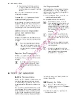 Preview for 58 page of Electrolux Dishwasher ESL 46510 User Manual