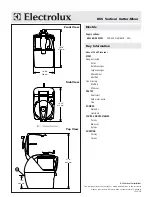 Предварительный просмотр 2 страницы Electrolux Dito 603360 Specification Sheet