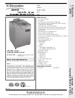 Preview for 1 page of Electrolux Dito 660080 Specification Sheet