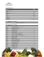 Preview for 2 page of Electrolux Dito TR300 Specifications