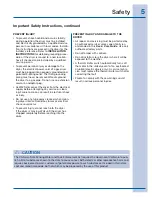 Preview for 5 page of Electrolux Dryer Use And Care Manual