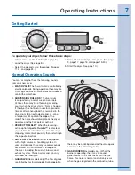 Предварительный просмотр 7 страницы Electrolux Dryer Use And Care Manual