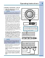 Preview for 9 page of Electrolux Dryer Use And Care Manual