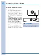 Preview for 10 page of Electrolux Dryer Use And Care Manual
