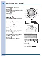 Предварительный просмотр 12 страницы Electrolux Dryer Use And Care Manual