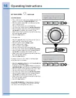 Preview for 16 page of Electrolux Dryer Use And Care Manual