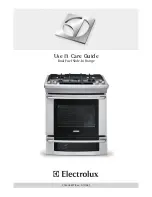 Electrolux Dual Fuel Slide-In Rang Use And Care Manual preview