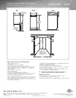 Предварительный просмотр 2 страницы Electrolux E15TC75HPS - Fully Integrated Trash Compactor Specifications