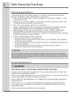 Preview for 2 page of Electrolux E15TC75HPS - Fully Integrated Trash Compactor Technical & Service Manual