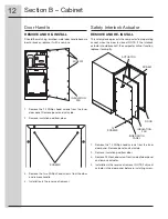 Предварительный просмотр 12 страницы Electrolux E15TC75HPS - Fully Integrated Trash Compactor Technical & Service Manual