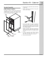 Preview for 13 page of Electrolux E15TC75HPS - Fully Integrated Trash Compactor Technical & Service Manual