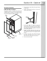 Предварительный просмотр 13 страницы Electrolux E15TC75HPS - Fully Integrated Trash Compactor Technical & Service Manual