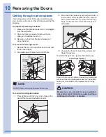 Preview for 10 page of Electrolux E23BC68JPS Use And Care Manual