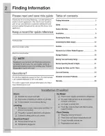 Preview for 2 page of Electrolux E23BC68JPS4 Use & Care Manual