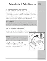 Preview for 23 page of Electrolux E23CS75DSS4 Use & Care Manual