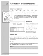 Preview for 20 page of Electrolux E23CS78DSS0 Use & Care Manual