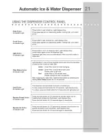 Preview for 21 page of Electrolux E23CS78DSS0 Use & Care Manual