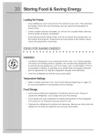 Preview for 30 page of Electrolux E23CS78DSS0 Use & Care Manual