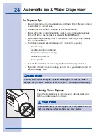 Preview for 24 page of Electrolux E23CS78EPS Use & Care Manual