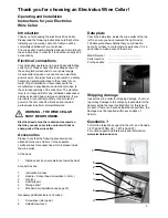 Preview for 3 page of Electrolux E24 WC 160 ES1 Use & Care Manual