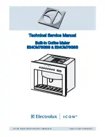 Electrolux E24CM75GSS - Water Reservoir 24 Inch Coffee Maker Technical & Service Manual preview