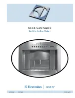 Electrolux E24CM75GSS - Water Reservoir 24 Inch Coffee Maker Use And Care Manual preview