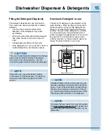 Предварительный просмотр 15 страницы Electrolux E24ID74QPS Use And Care Manual